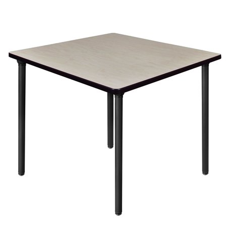 REGENCY Kee Folding Tables, 36 W, 36 L, 29 H, Wood, Metal Top, Maple TBF3636PLBK